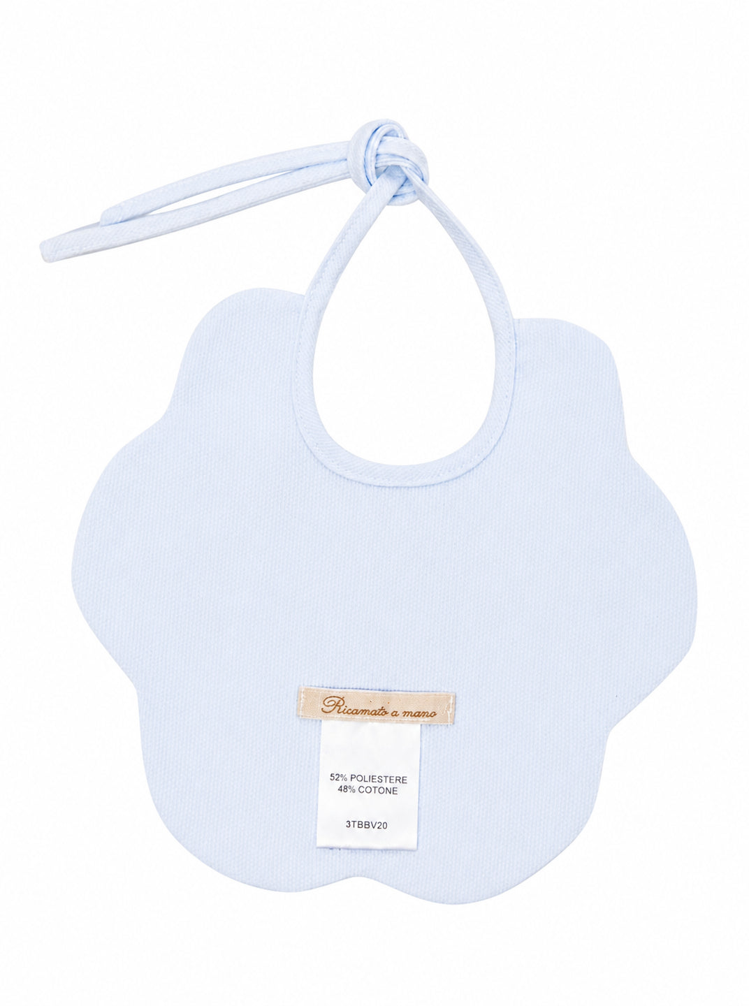 Bavaglino per neonato La Stupenderia Kids azzuro con bordo smerlato 3TBBV20 P04 LA STUPENDERIA KIDS
