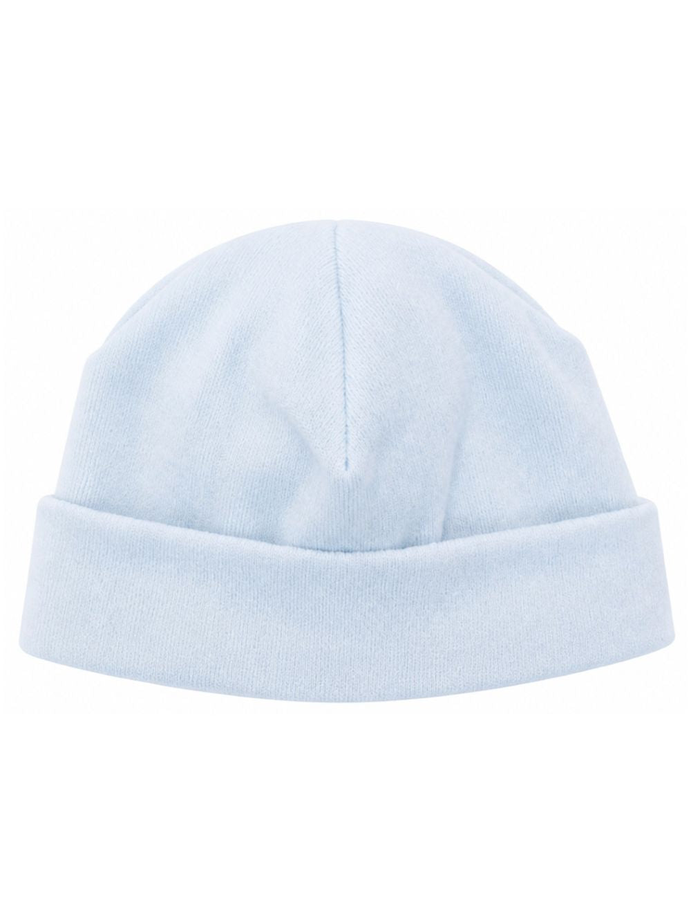 Cappello per neonato La Stupenderia Kids azzurro con finitura in velluto 3TBCP20 L24 LA STUPENDERIA KIDS