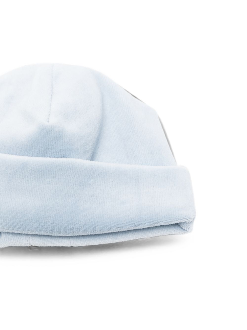 Cappello per neonato La Stupenderia Kids azzurro con finitura in velluto 3TBCP20 L24 LA STUPENDERIA KIDS