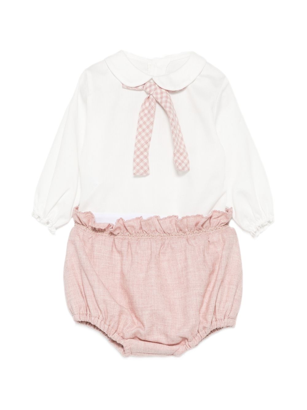 Set blusa e shorts per neonata La Stupenderia Kids multicolore con colletto alla Peter Pan 3TBCT04 A08 LA STUPENDERIA KIDS