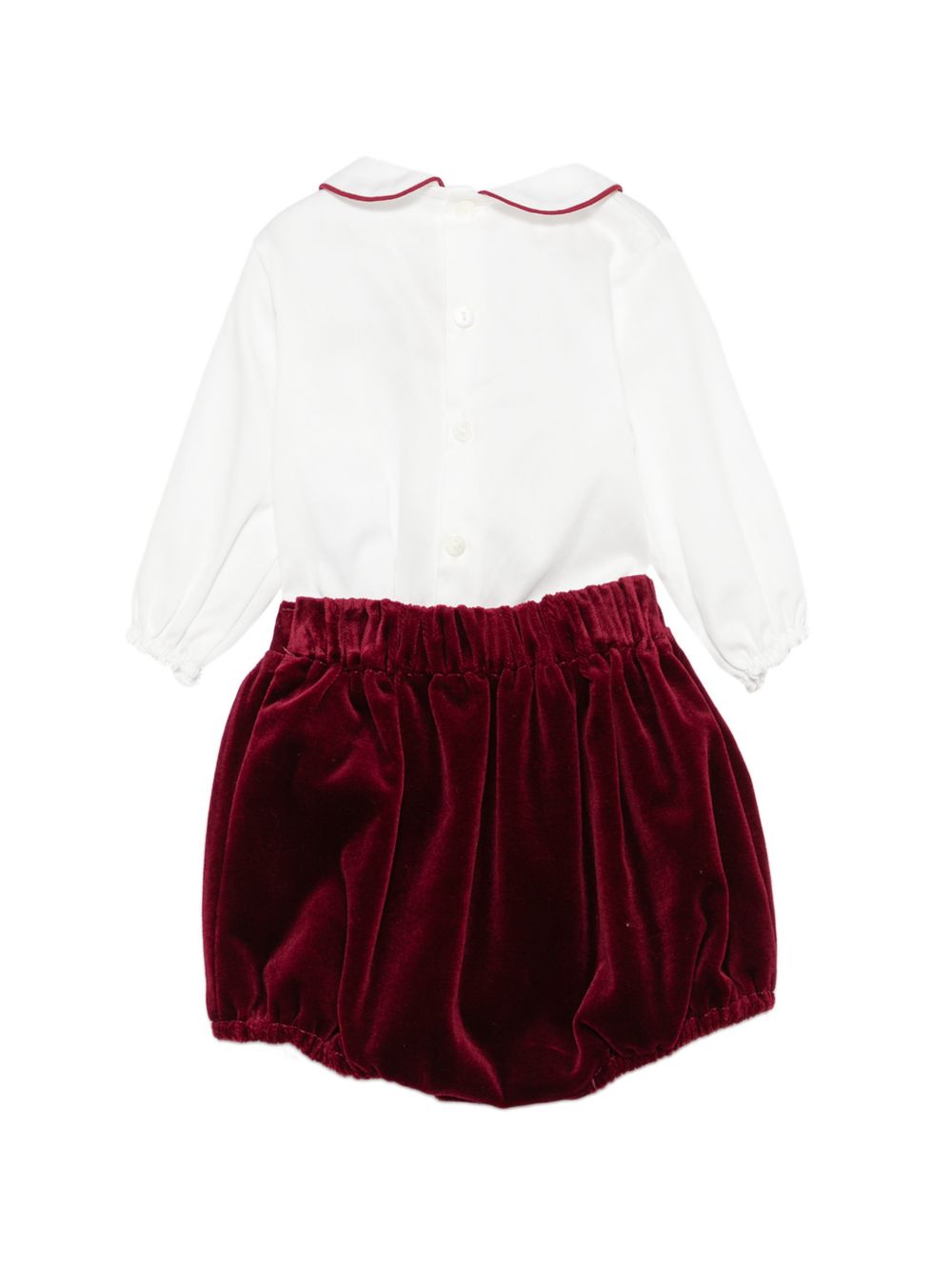Set blusa e shorts per neonata La Stupenderia Kids multicolore con dettaglio fiocco sul davanti 3TBCT10 V14 LA STUPENDERIA KIDS