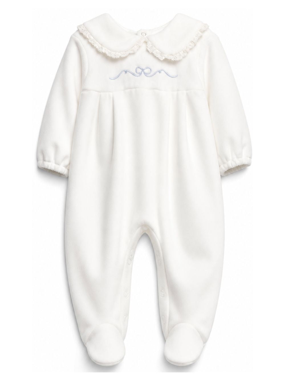 Tutina per neonato La Stupenderia Kids bianca con dettaglio fiocco ricamato 3TBTT00 L02AZZ LA STUPENDERIA KIDS