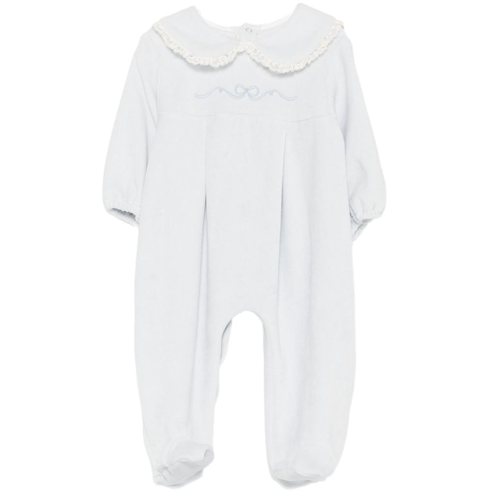 Tutina per neonato La Stupenderia Kids azzurra con colletto alla Peter Pan 3TBTT00 L04 LA STUPENDERIA KIDS