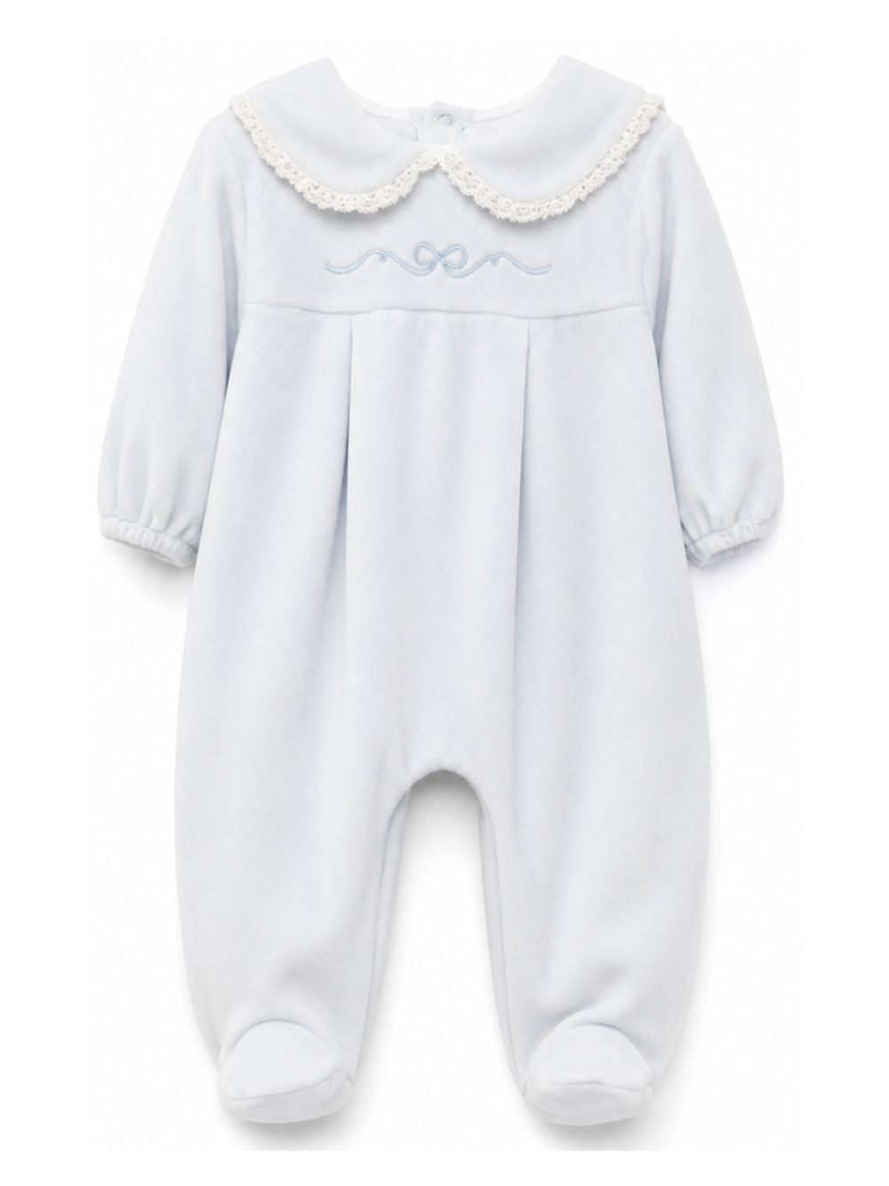 Tutina per neonato La Stupenderia Kids azzurra con colletto alla Peter Pan 3TBTT00 L04 LA STUPENDERIA KIDS