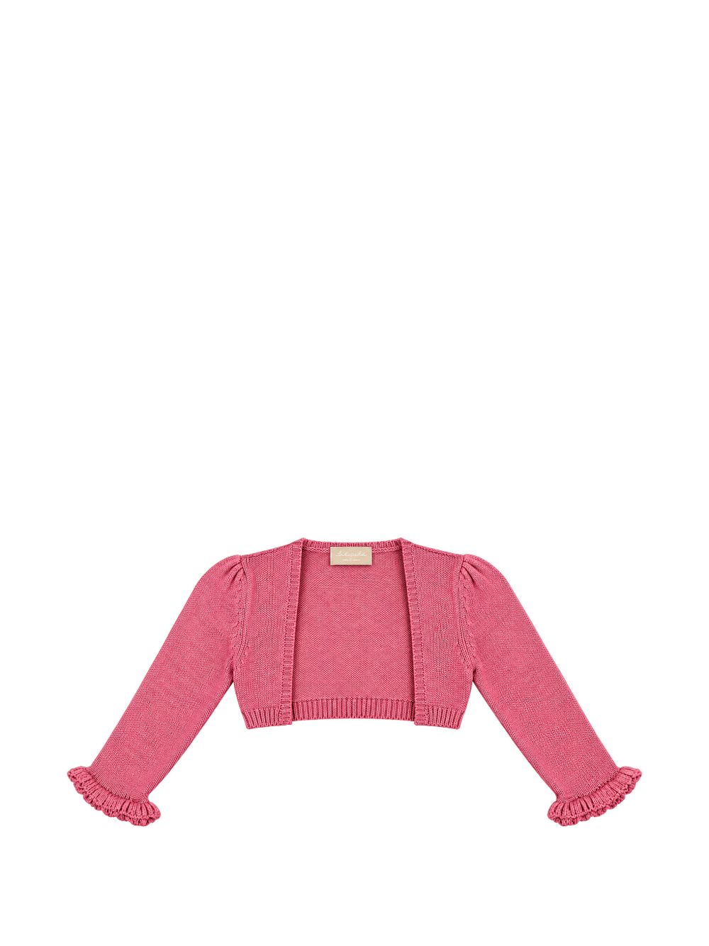 Cardigan per neonata La Stupenderia Kids rosa aperto sul davanti 3WCS P62 LA STUPENDERIA KIDS