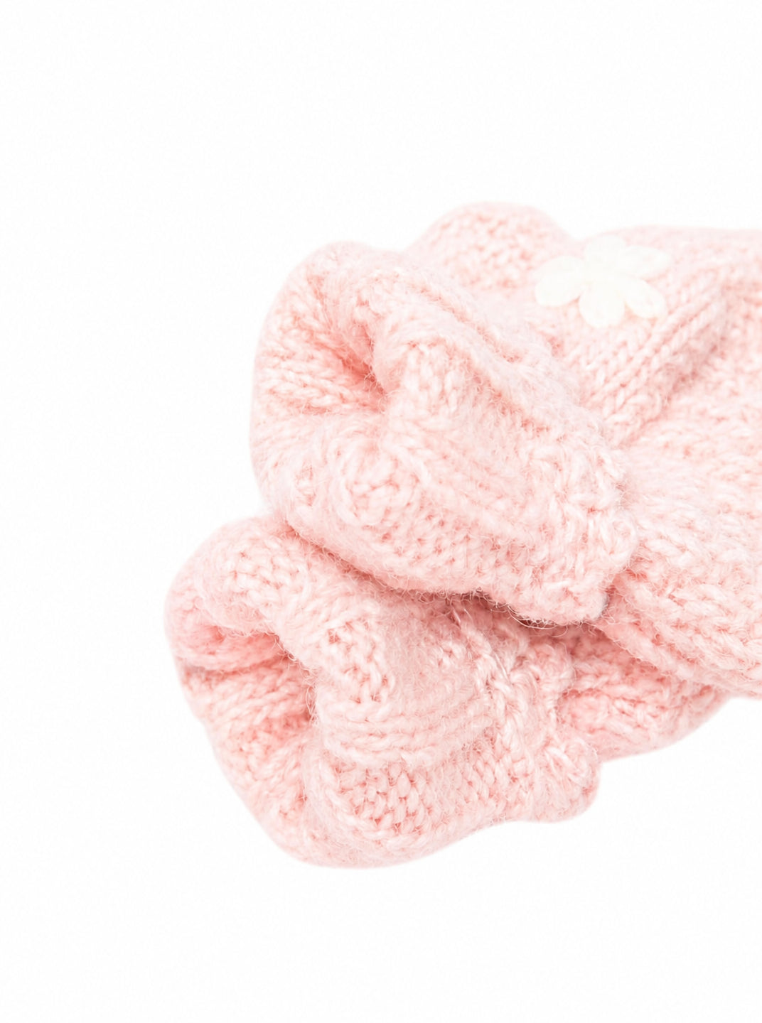Babbucce per neonata Louise Misha Kids rosa con ricami floreali FAC-W26-S0290 BLUSH LOUISE MISHA KIDS