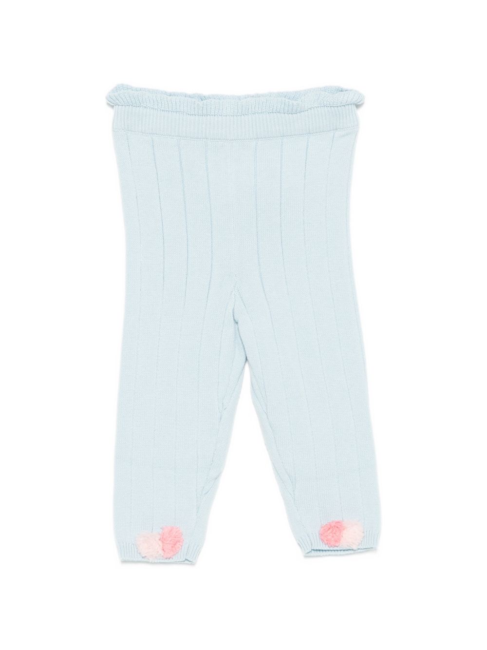 Pantaloni per neonata Louise Misha Kids azzurri con pompon FRC-W26-L0103 CLOUD LOUISE MISHA KIDS