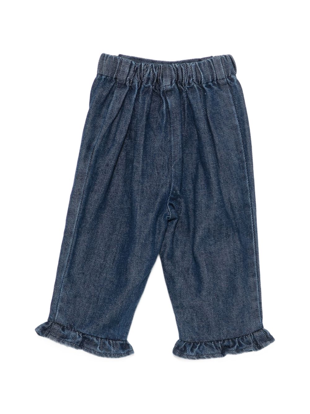 Pantaloni per neonata Louise Misha Kids blu con ricamo floreale FRI-W26-P0138 INDIGO LOUISE MISHA KIDS