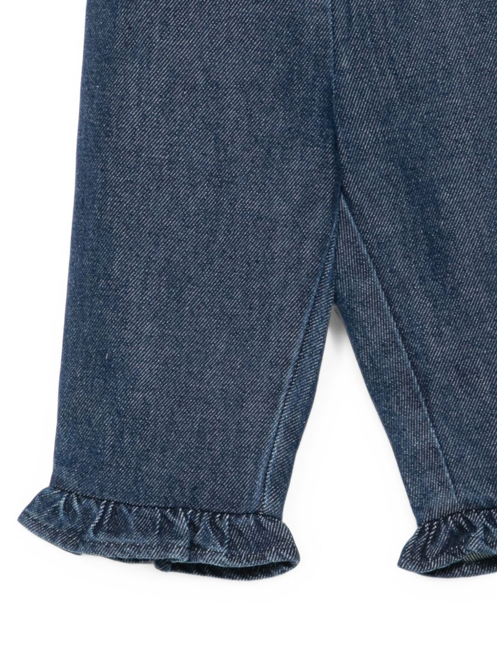 Pantaloni per neonata Louise Misha Kids blu con ricamo floreale FRI-W26-P0138 INDIGO LOUISE MISHA KIDS