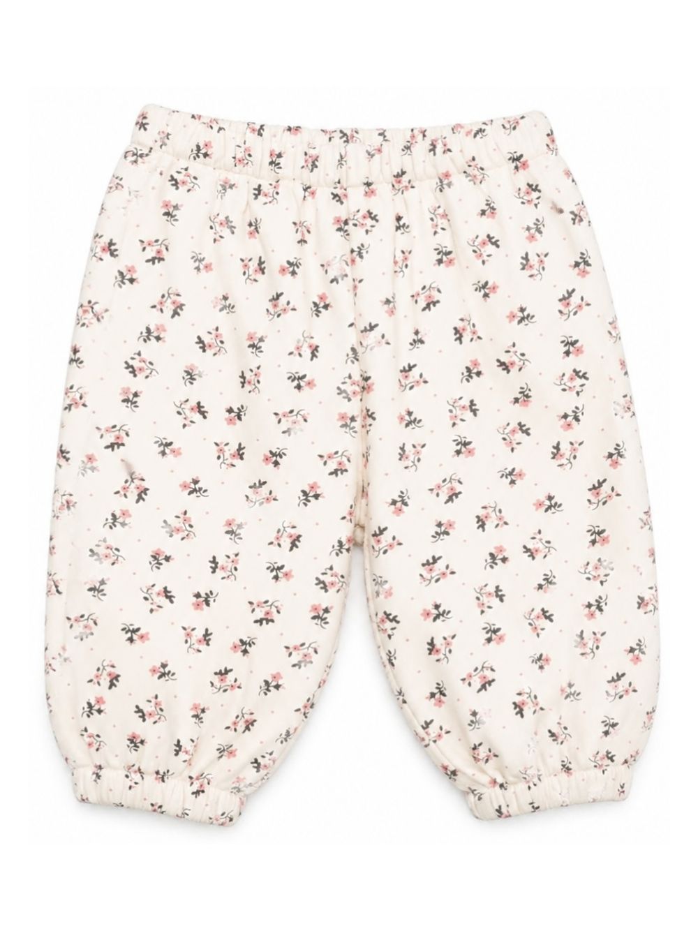Pantaloni per neonata Louise Misha Kids bianchi con stampa floreale all-over FRI-W26-S0186 CREAM LOUISE MISHA KIDS