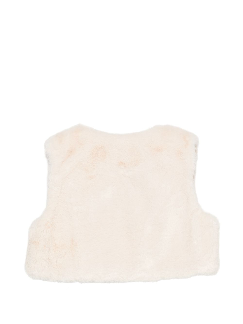 Gilet per neonata Louise Misha Kids beige con finitura in pelliccia FRI-W26-S0351 CREAM LOUISE MISHA KIDS