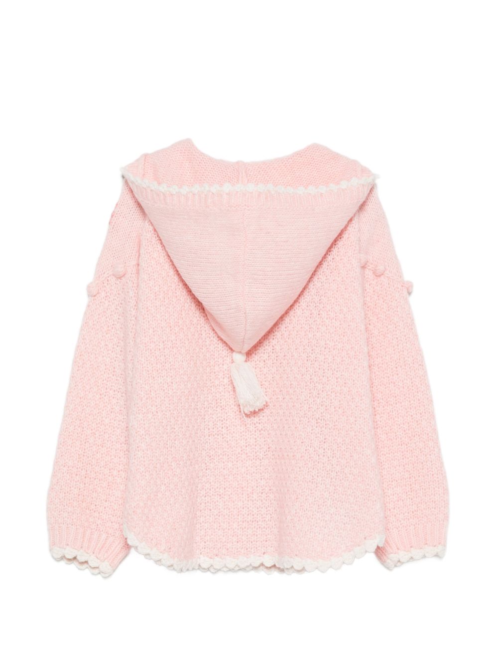 Cardigan per bambina Louise Misha Kids rosa con ricamo a fiori GRC-W26-C0292 BLUSH LOUISE MISHA KIDS
