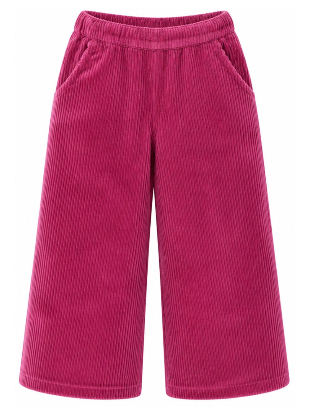 Pantaloni per bambina Louise Misha Kids fucsia con trama a coste GRI-W26-P0296 BEETROOT LOUISE MISHA KIDS