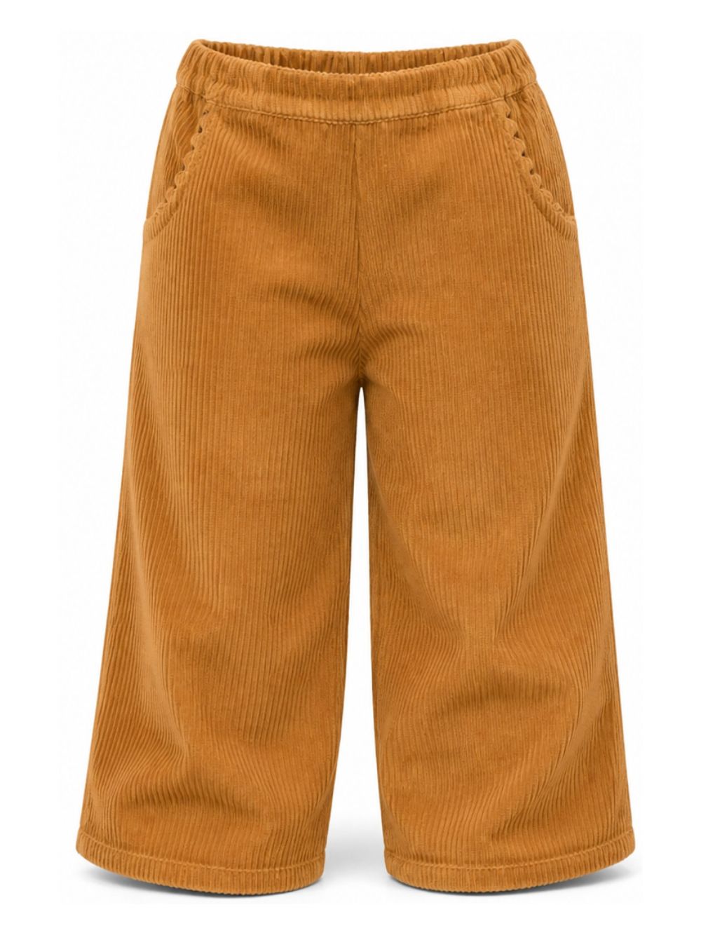 Pantaloni per bambina Louise Misha Kids marroni con trama a coste GRI-W26-P0297 COFFE LOUISE MISHA KIDS