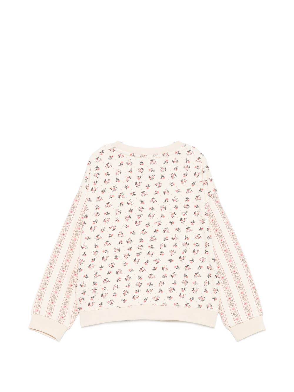 Felpa per bambina Louise Misha Kids beige con stampa floreale GRI-W26-S0092 PINK LOUISE MISHA KIDS