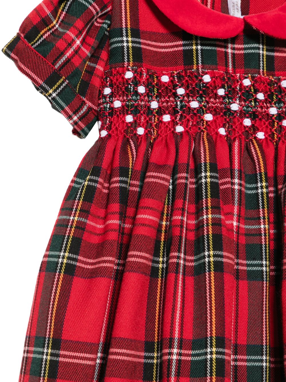 Abito per neonata Mariella Ferrrari Kids rosso con stampa tartan ABB2MC 060 MARIELLA FERRARI KIDS
