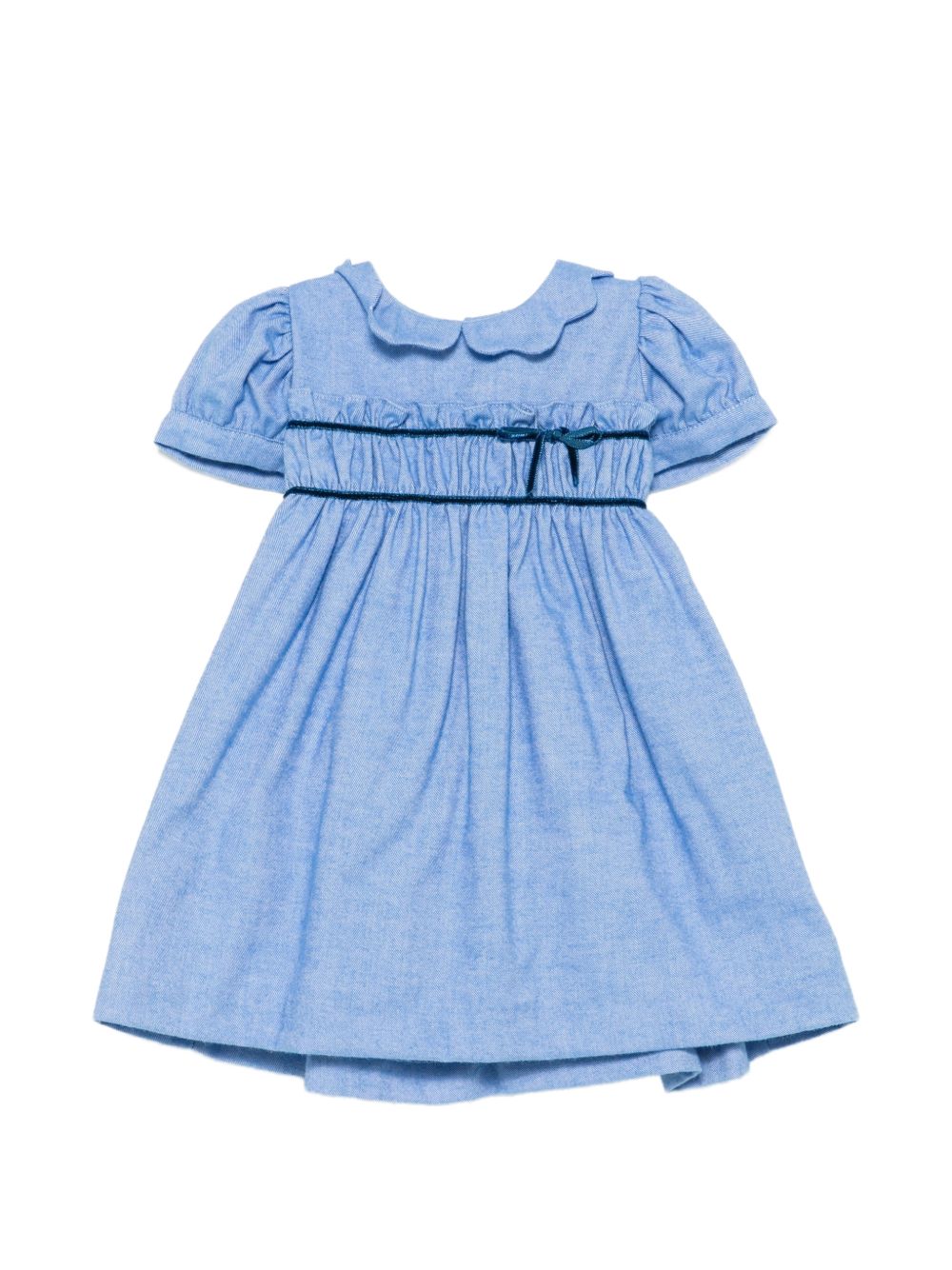 Abito per neonata Mariella Ferrari Kids azzurro con colletto smerlato ABO13MC 015 MARIELLA FERRARI KIDS