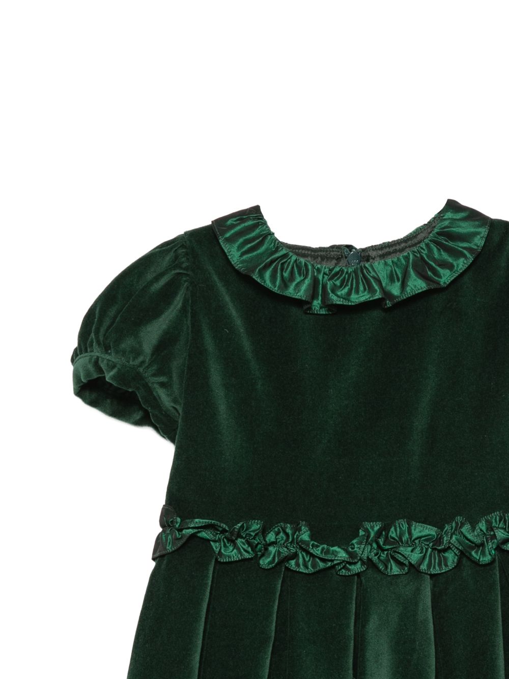 Abito per bambina Mariella Ferrari Kids verde con colletto a smerlo ABT18MC 076 082 MARIELLA FERRARI KIDS