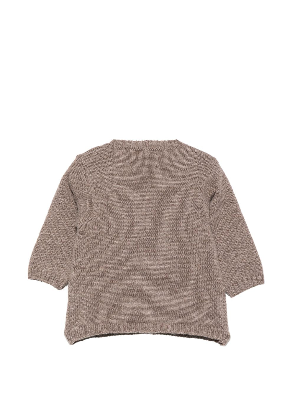 Cardigan per neonata Mariella Ferrari Kids marrone con design lavorato a maglia MGM11 153 MARIELLA FERRARI KIDS