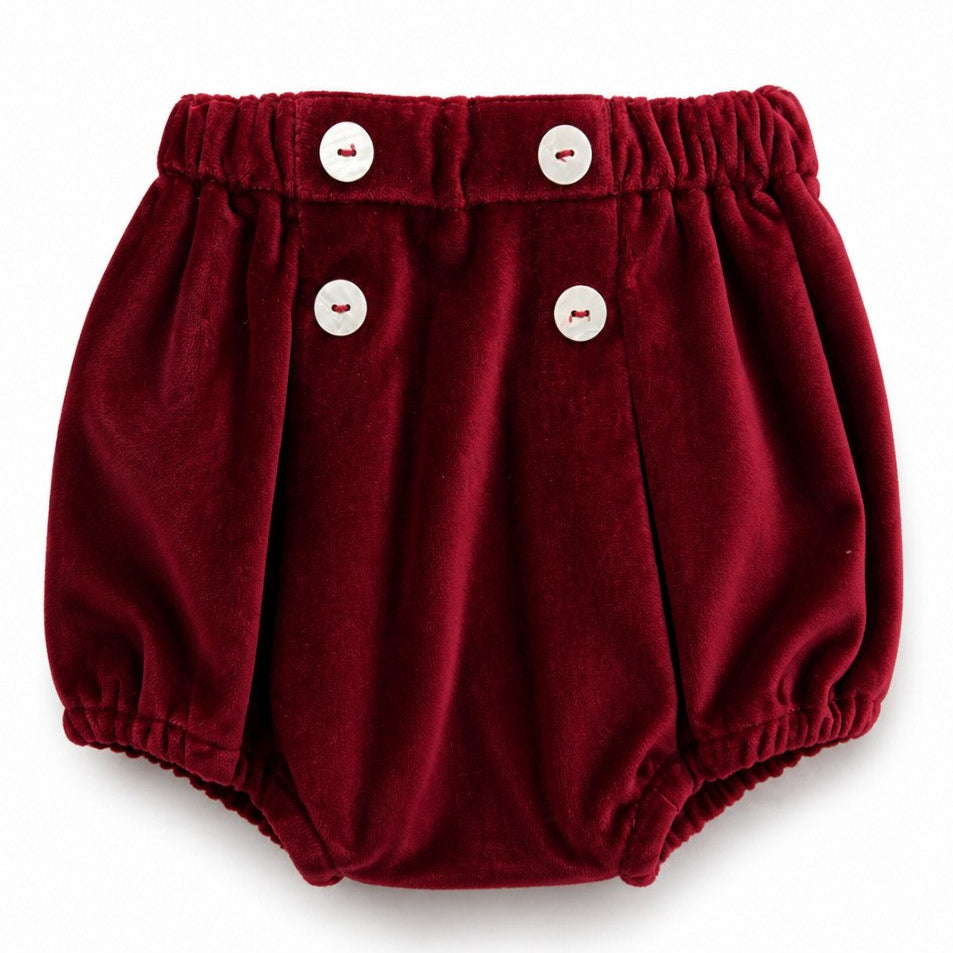 Shorts per neonata Mariella Ferrari bordeaux con dettaglio bottoni PGB2 071V MARIELLA FERRARI KIDS