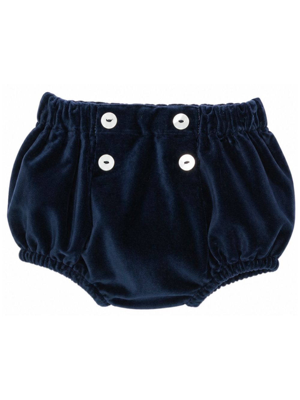Shorts per neonati Mariella Ferrari Kids blu con finitura in velluto PGB2 075V MARIELLA FERRARI KIDS