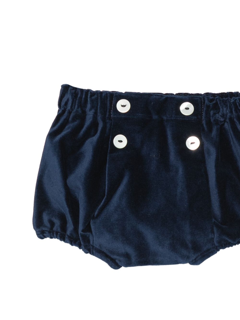 Shorts per neonati Mariella Ferrari Kids blu con finitura in velluto PGB2 075V MARIELLA FERRARI KIDS