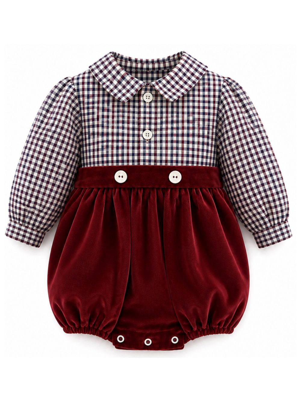 Tutina per neonata Mariella Ferrari Kids rossa con motivo a quadretti PGE5 020 071 MARIELLA FERRARI KIDS