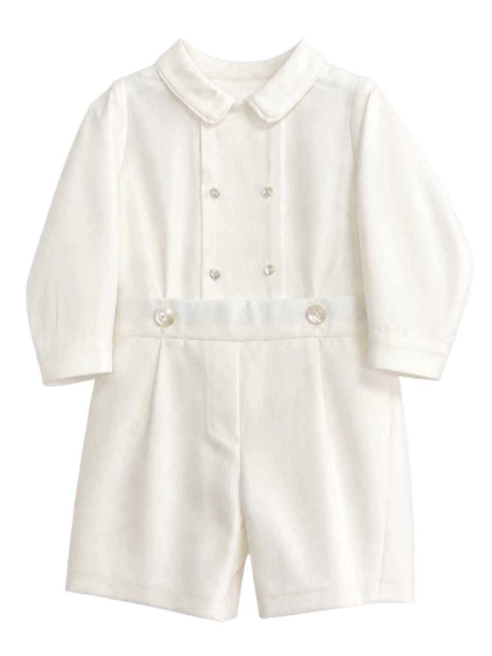 Set camicia e shorts per neonato Mariella Ferrari Kids bianco con chiusura a doppiopetto PGI9 005 074 MARIELLA FERRARI KIDS