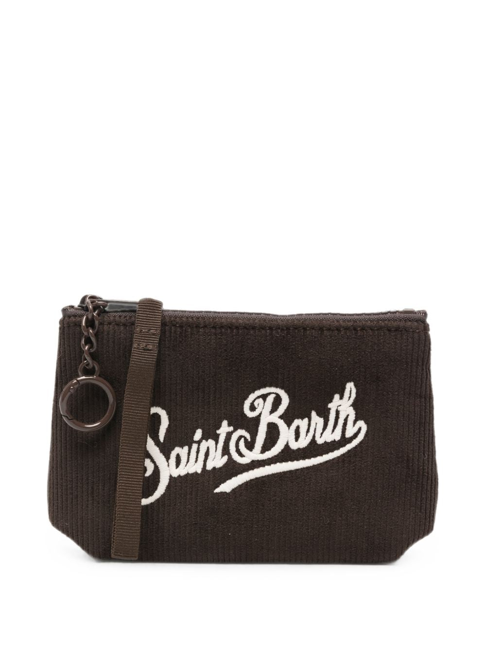 Pochette Aline MC2 St.Barth marrone con logo Saint Barth ricamato sul davanti ALMI002 00128M MC2 ST. BARTH KIDS