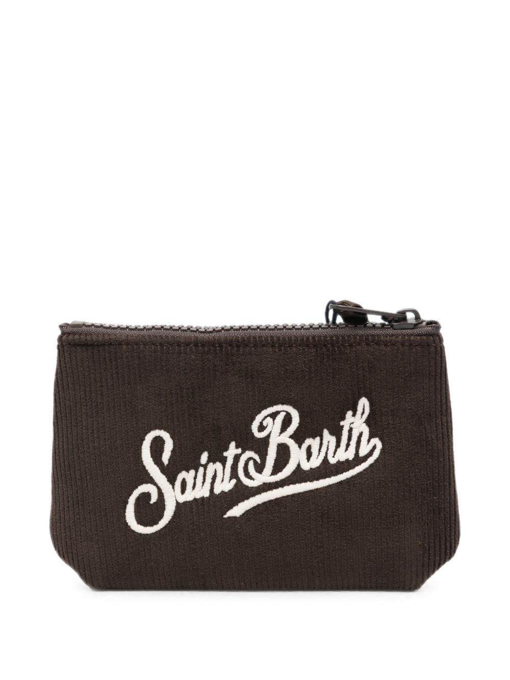 Pochette Aline MC2 St.Barth marrone con logo Saint Barth ricamato sul davanti ALMI002 00128M MC2 ST. BARTH KIDS