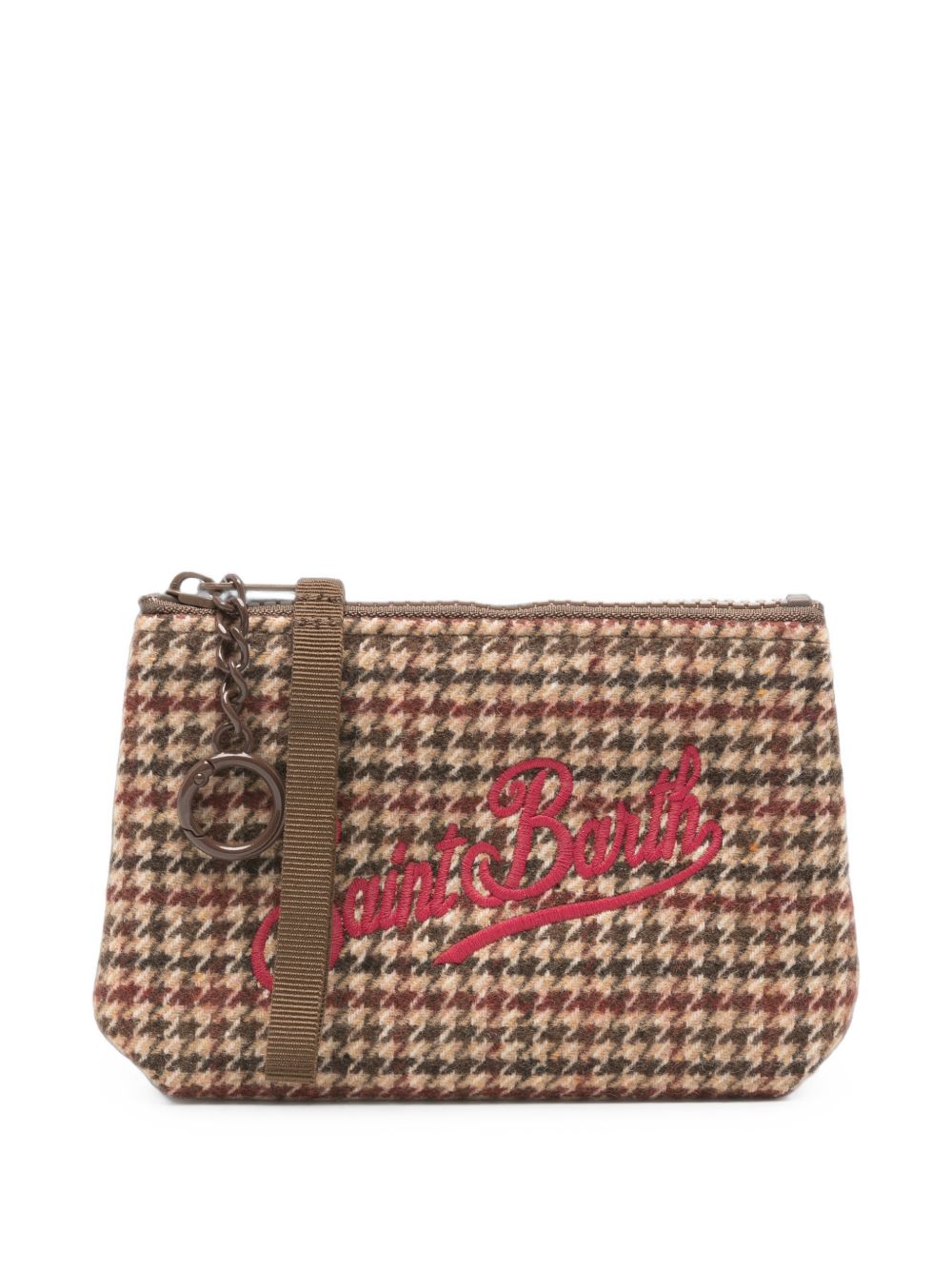 Pochette Aline MC2 St.Barth marrone con logo Saint Barth ricamato sul davanti ALMI005 02373M MC2 ST. BARTH KIDS