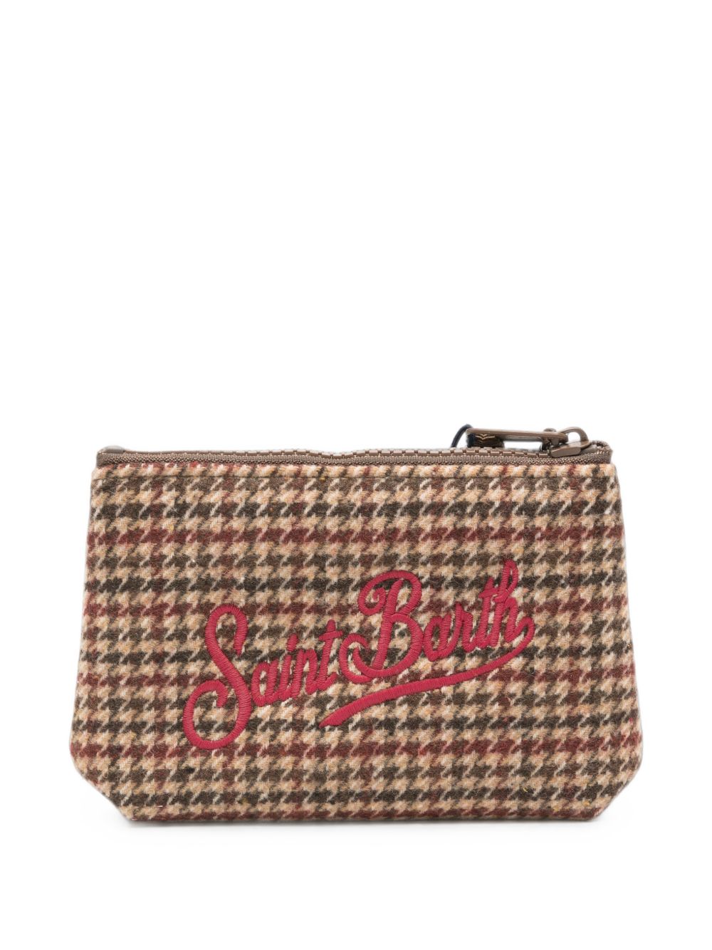Pochette Aline MC2 St.Barth marrone con logo Saint Barth ricamato sul davanti ALMI005 02373M MC2 ST. BARTH KIDS