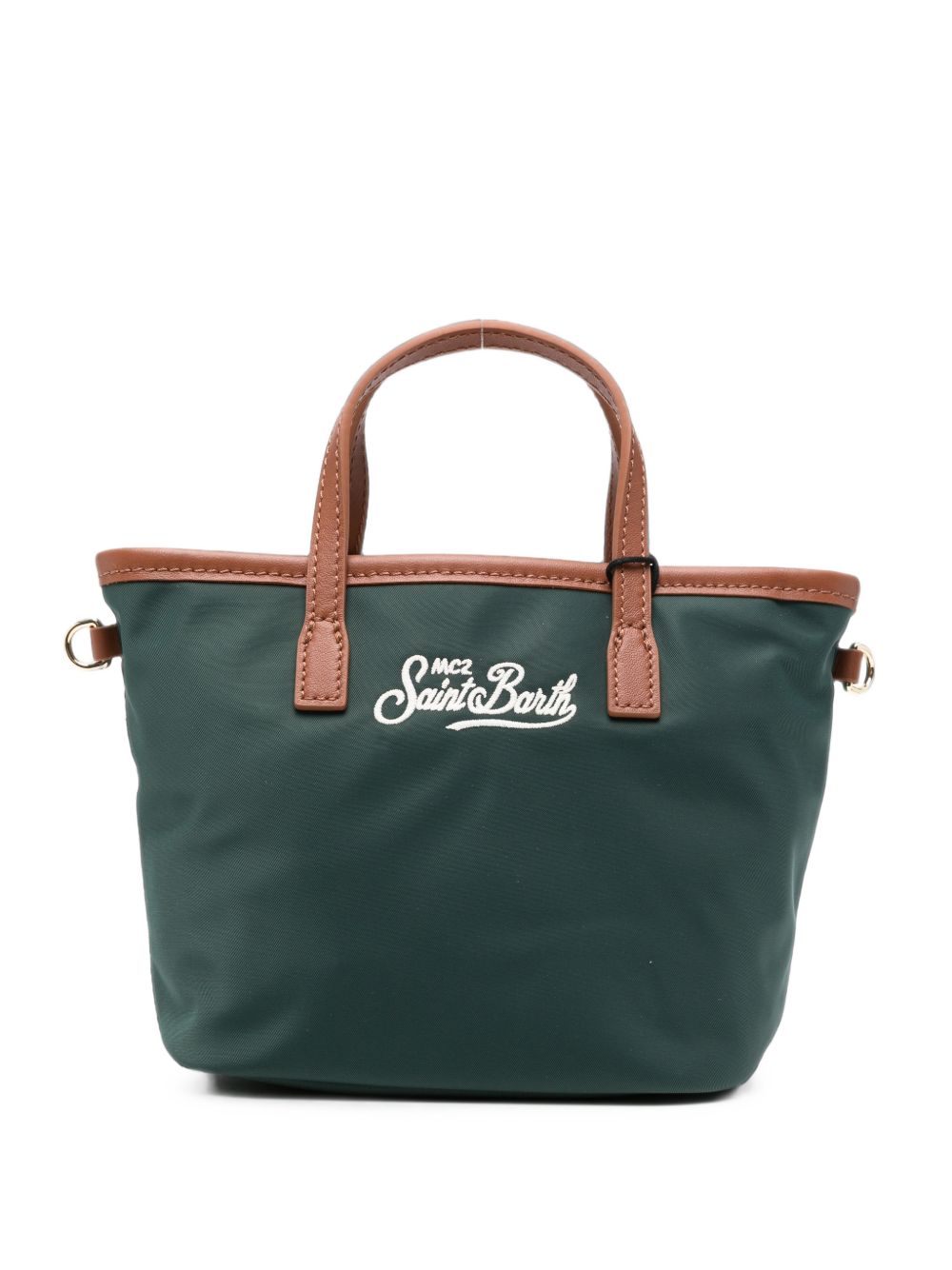 Borsa Mini City Bag MC2 St.Barth verde logo ricamato CB0005 00169M MC2 ST. BARTH KIDS