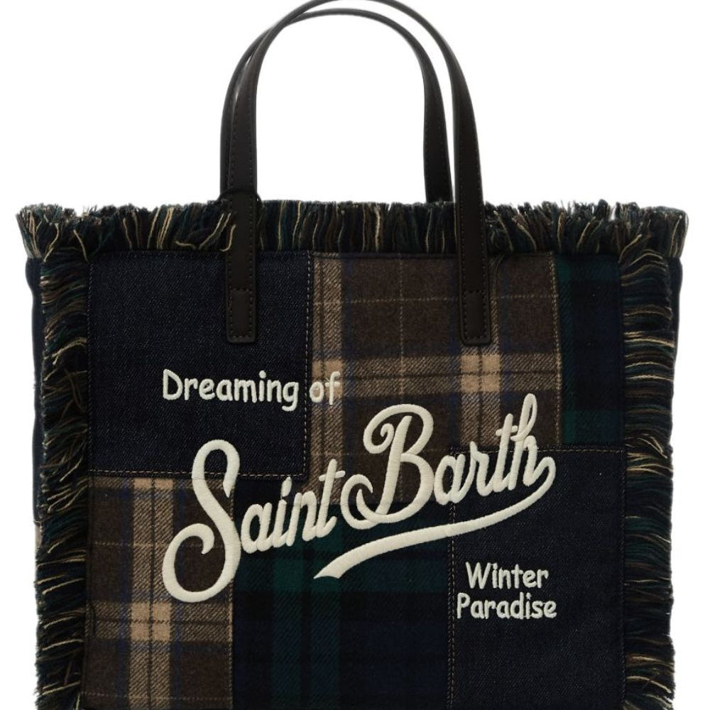 Borsa Colette Wool MC2 St. Barth multicolore con design patchwork COL0045 04125M MC2 ST. BARTH KIDS