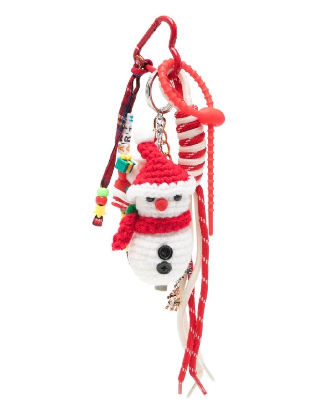 Portachiavi natalizio MC2 St. Barth multicolore a forma di pupazzo di neve FUNC001 00457M MC2 ST. BARTH KIDS