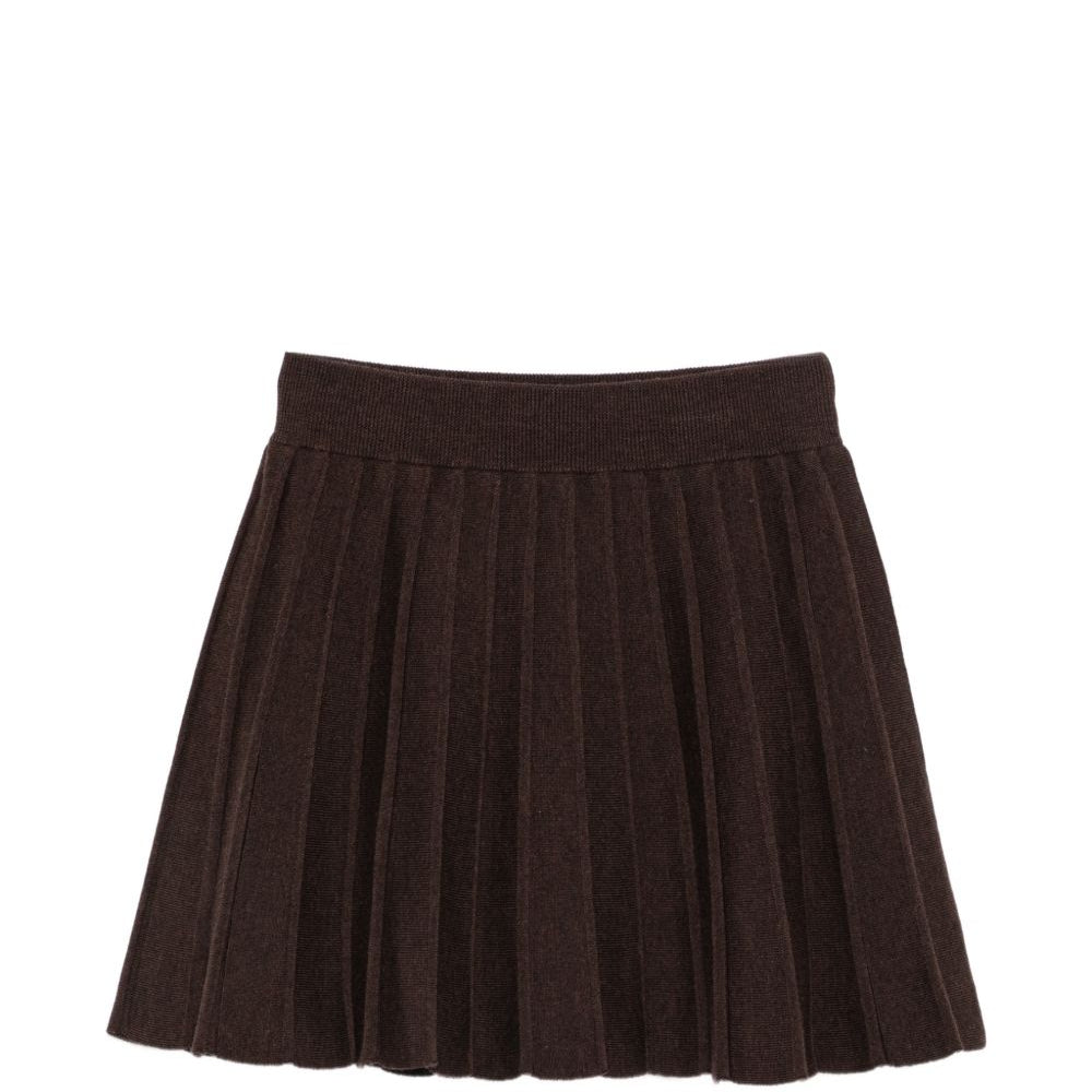 Gonna per donna MC2 St. Barth marrone con design lavorato a maglia INA0002 00040M MC2 ST. BARTH