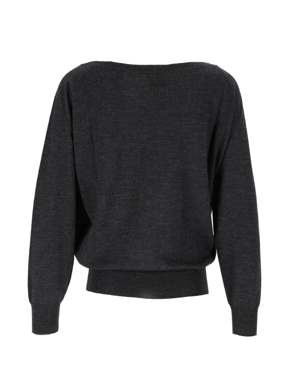 Maglione per donna MC2 Saint Barth grigio con scollo a barca NTY0001 00041M MC2 ST. BARTH