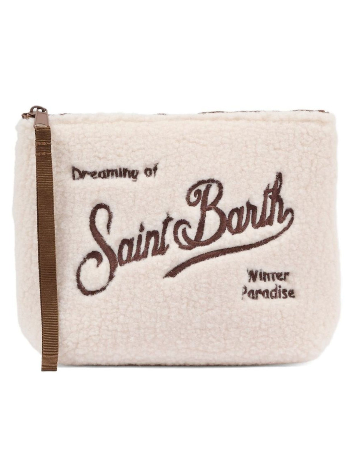 Pochette Aline MC2 Saint Barth beige con finitura in shearling ALI0023 00168M MC2 ST. BARTH KIDS