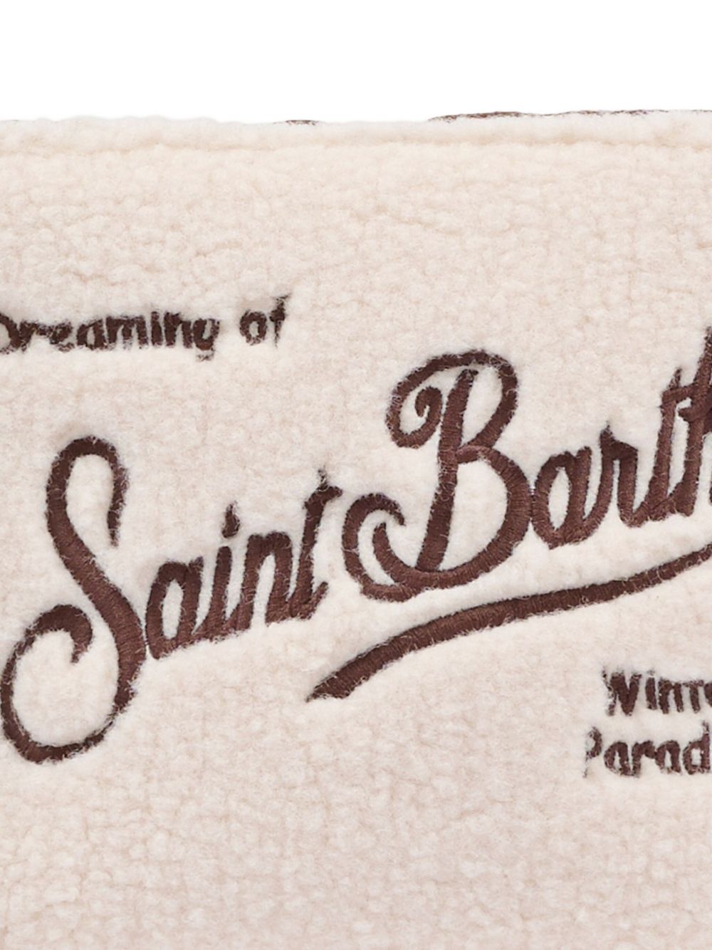 Pochette Aline MC2 Saint Barth beige con finitura in shearling ALI0023 00168M MC2 ST. BARTH KIDS
