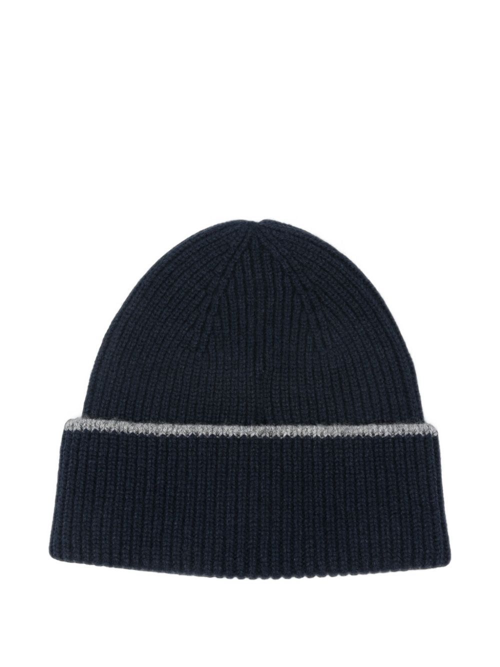 Berretto per bambino MC2 Saint Barth Kids blu navy con logo ricamato sul davanti ASTO002 00029M MC2 ST. BARTH KIDS