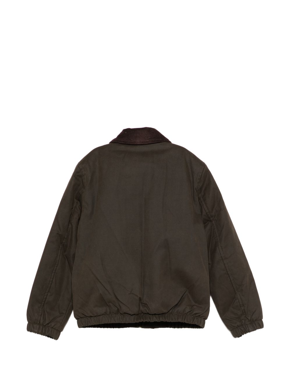 Giubbino per bambino MC2 Saint Barth Kids verde militare con colletto a coste BIRD004 00034M MC2 ST. BARTH KIDS