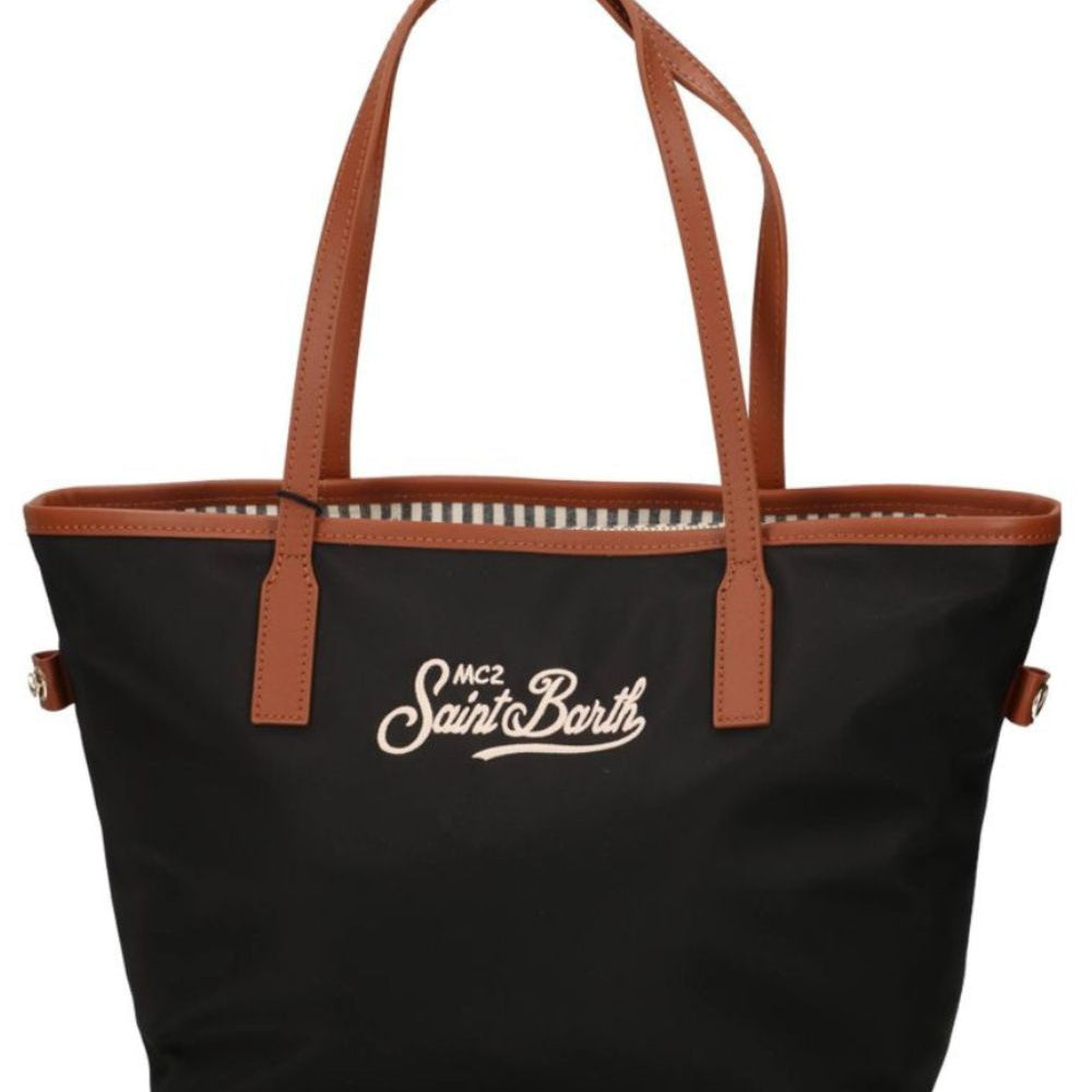 Borsa City Bag MC2 Saint Barth nera in tessuto tecnico CB0004 00680M MC2 ST. BARTH KIDS