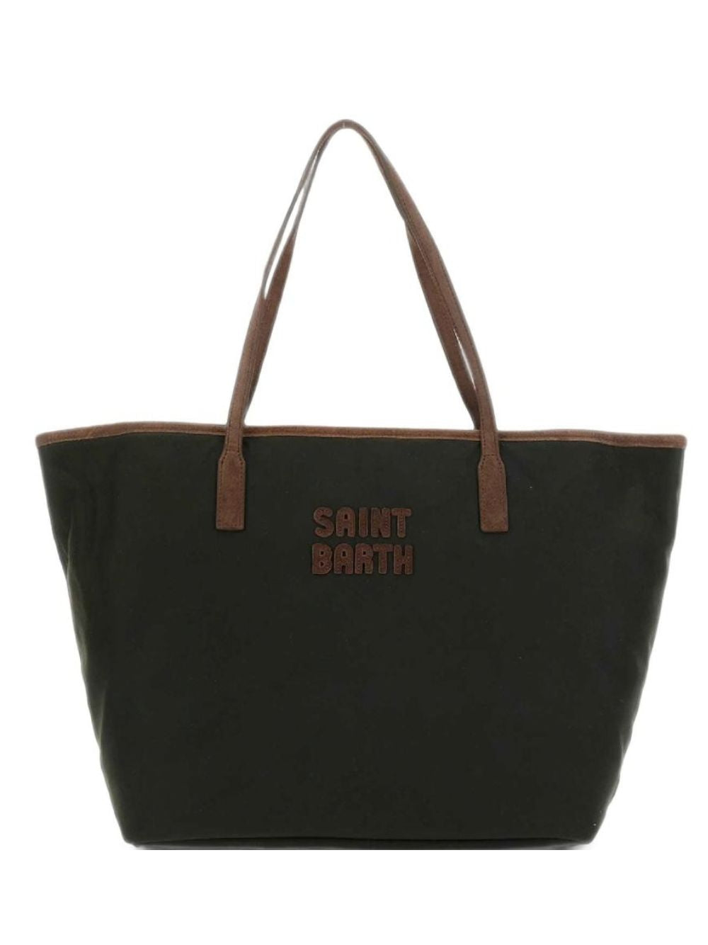 Borsa City Bag Wax MC2 St. Barth verde con finitura cerata CB0006 01022M MC2 ST. BARTH KIDS