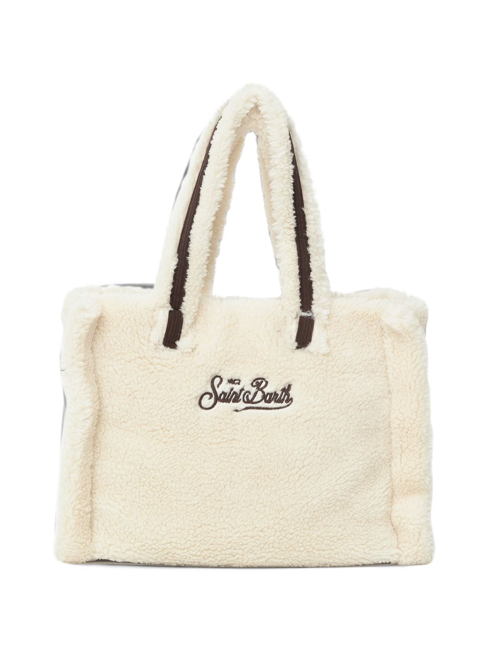 Borsa Colette MC2 St. Barth beige con finitura in eco shearling COL0032 00127M MC2 ST. BARTH KIDS