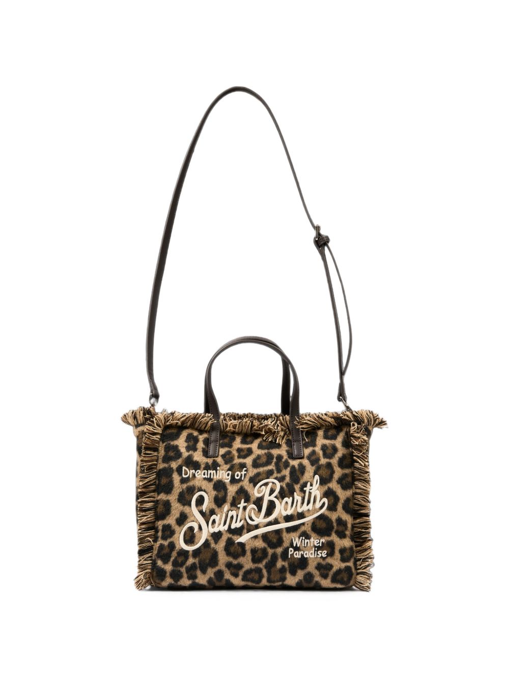 Borsa Colette Felt MC2 St. Barth marrone con stampa grafica animalier COL0046 00469M MC2 ST. BARTH KIDS