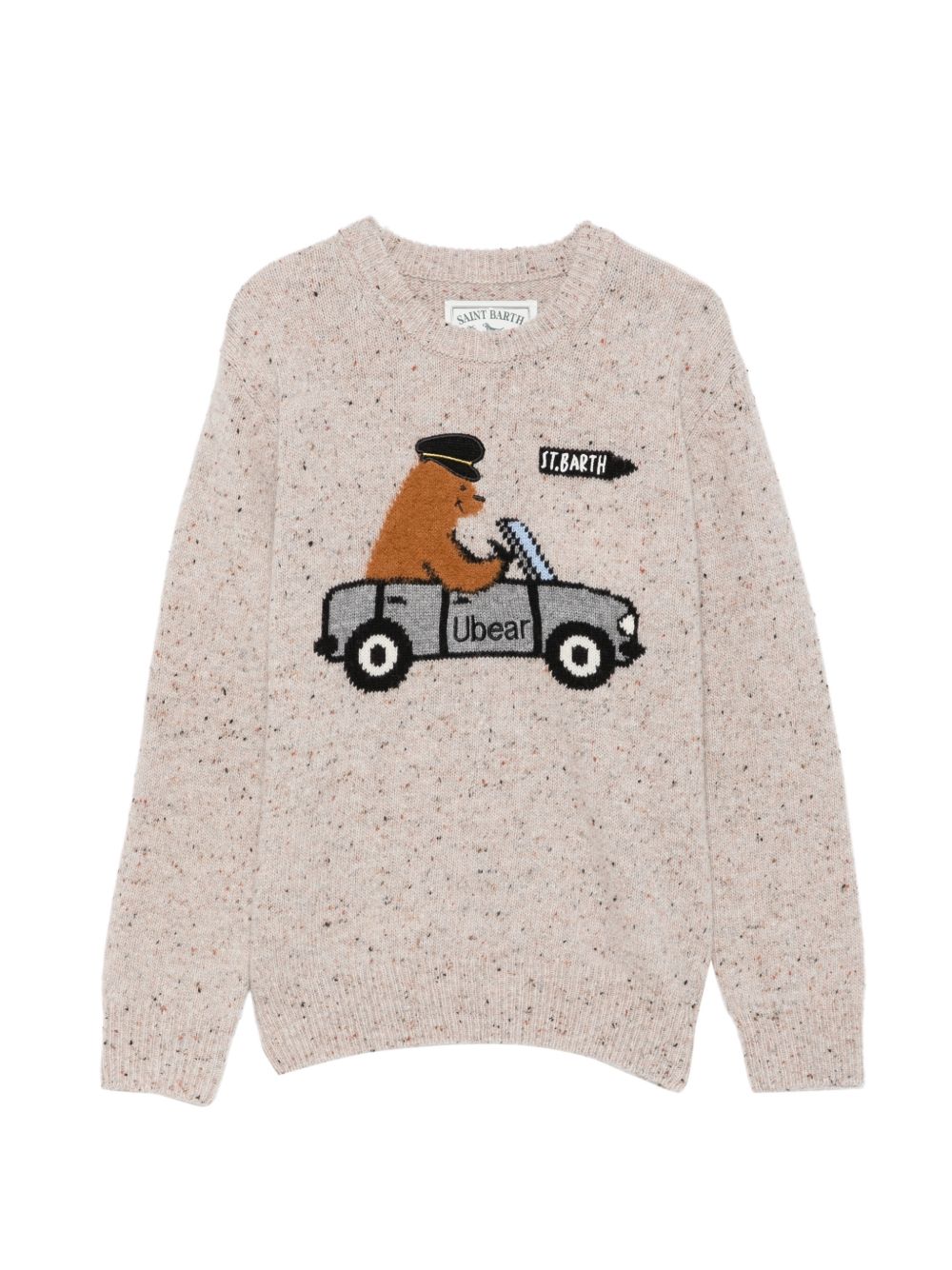 Maglione per bambino MC2 Saint Barth Kids beige a maniche lunghe DOU0022 00181M MC2 ST. BARTH KIDS