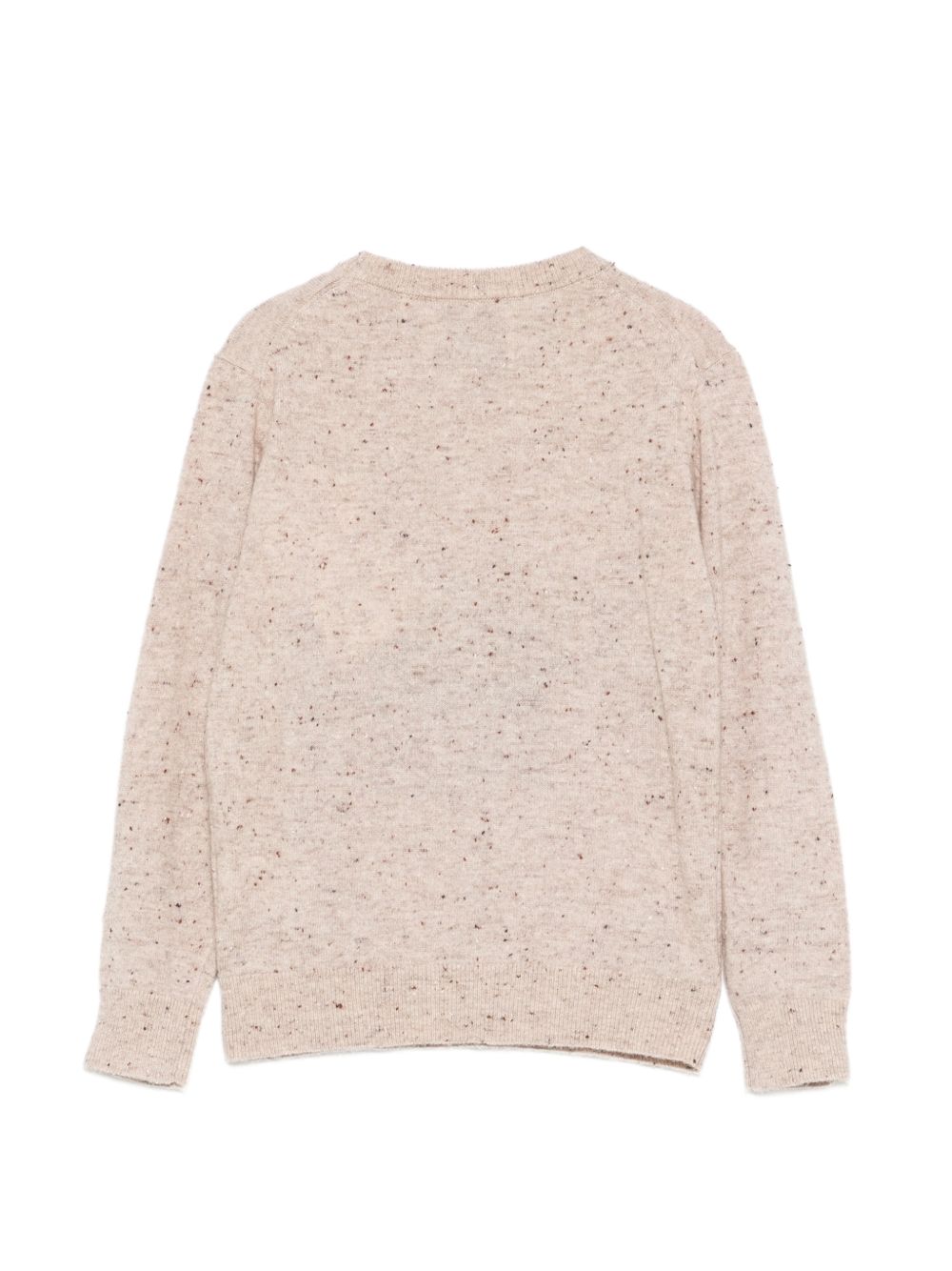 Felpa per bambino Mc2 St, Barth Kids beige lavorato a intarsio con effetto maculato DOU0022 01008M MC2 ST. BARTH KIDS