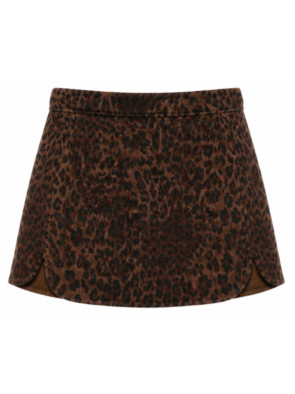 Gonna per bambina MC2 Saint Barth Kids marrone con stampa leopardata EIR0002 00019M MC2 ST. BARTH KIDS
