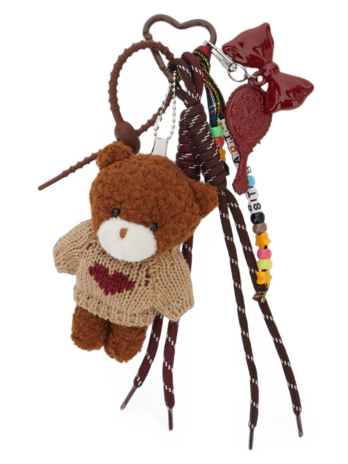 Portachiavi MC2 Saint Barth marrone a forma di orsetto FUNC001 00458M MC2 ST. BARTH KIDS