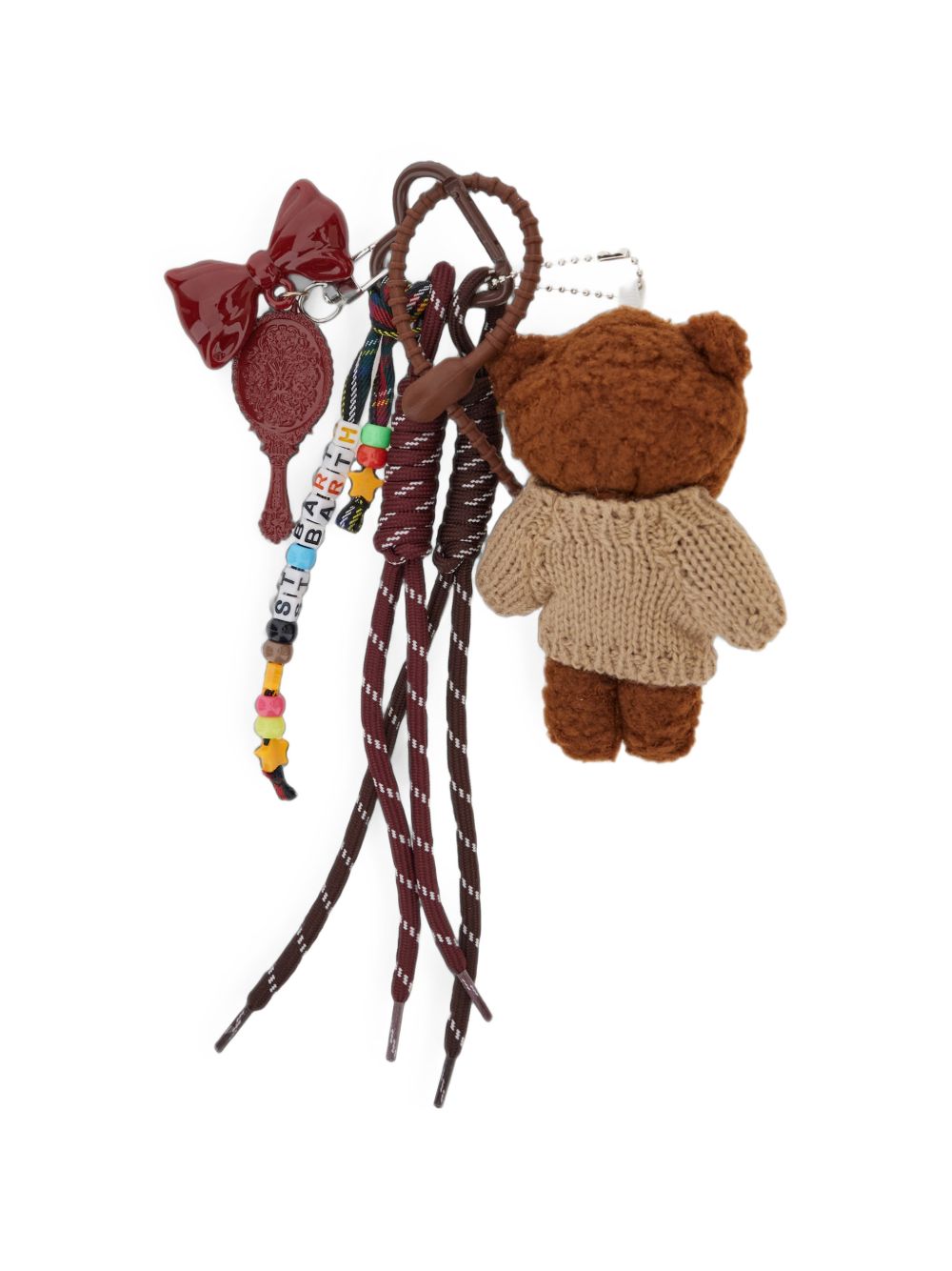 Portachiavi MC2 Saint Barth marrone a forma di orsetto FUNC001 00458M MC2 ST. BARTH KIDS